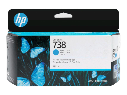 HP 738 CARTUCCIA CIANO 130 ML DesignJet T950